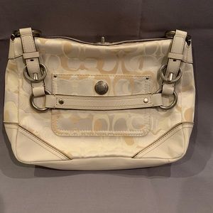 Rare Vintage Coach Optic Signature Print Purse